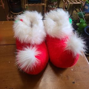 New Holiday Santa slippers memory foam